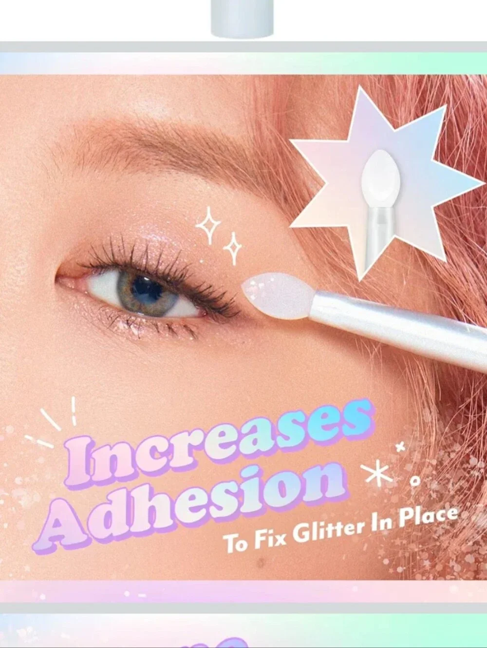 ❤️ I'm Meme Glitter Topping Brush Silicone Flat Tipped K-Beauty Korean Skincare